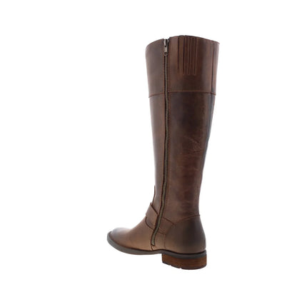 Born Braydon BR0012406 Womens Brown Leather Zipper Knee High Boots