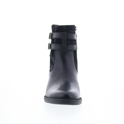 Born Brynne BR0026300 Womens Black Leather Zipper Casual Dress Boots