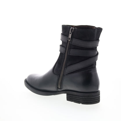 Born Brynne BR0026300 Womens Black Leather Zipper Casual Dress Boots
