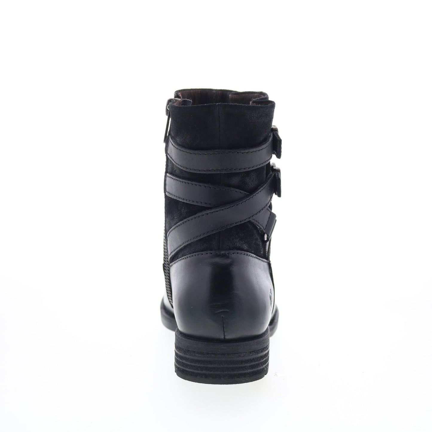 Born Brynne BR0026300 Womens Black Leather Zipper Casual Dress Boots