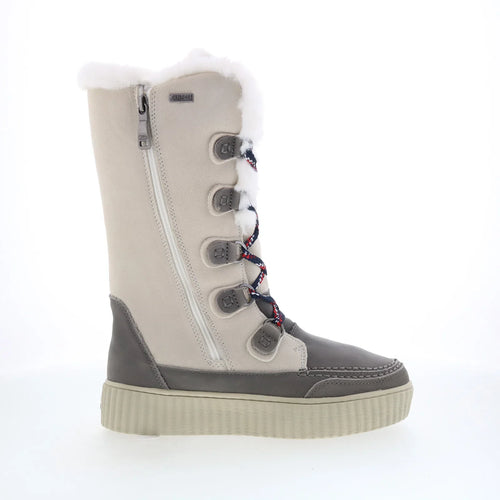 Pajar Caityn 57659 Womens Beige Suede Zipper Mid Calf Boots