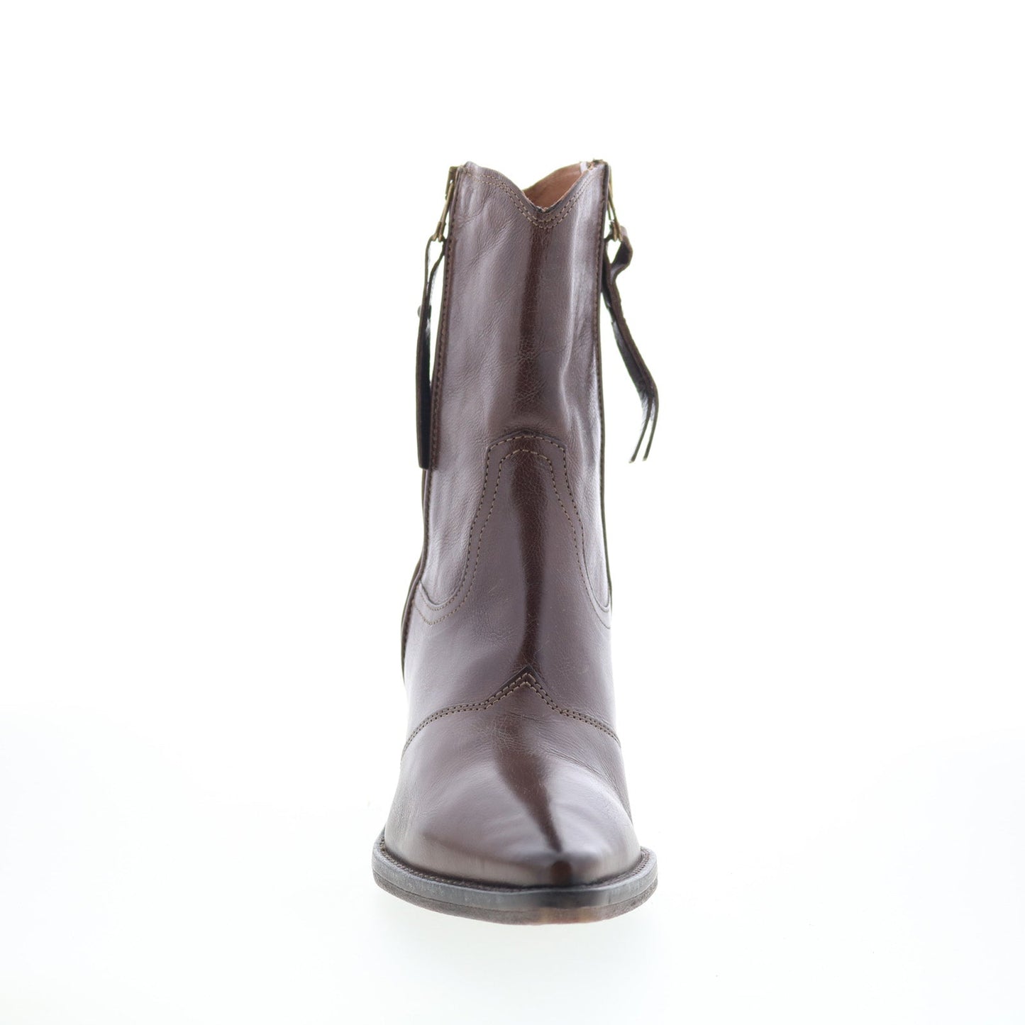 A.S. 98 Charlie Womens Brown Leather Zipper Ankle & Booties Boots