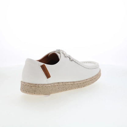 Minnetonka EM24C00 Womens White Leather Slip On Loafer Flats Shoes