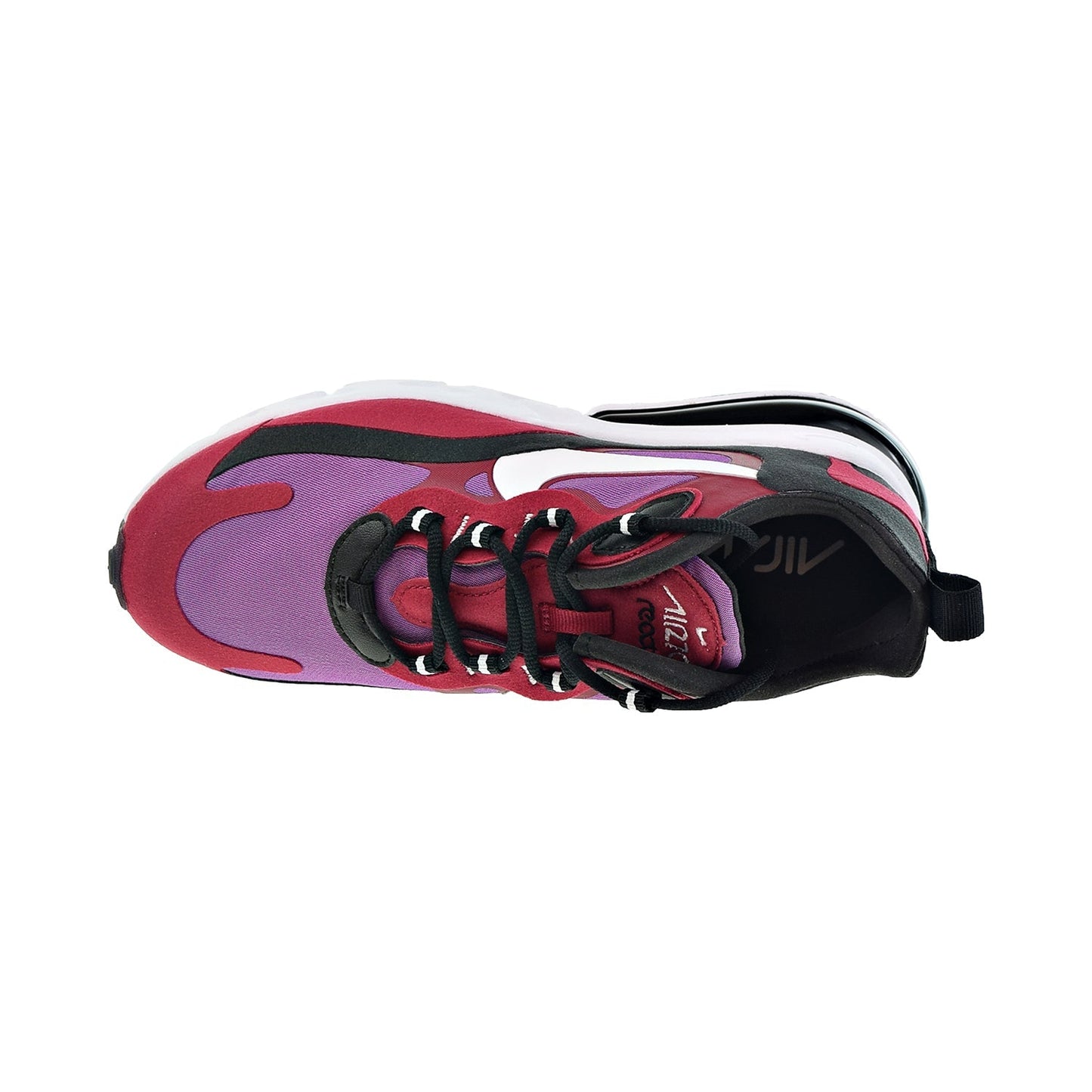 Nike Air Max 270 React Women's Shoes Noble Red-Black-Vivid Purple