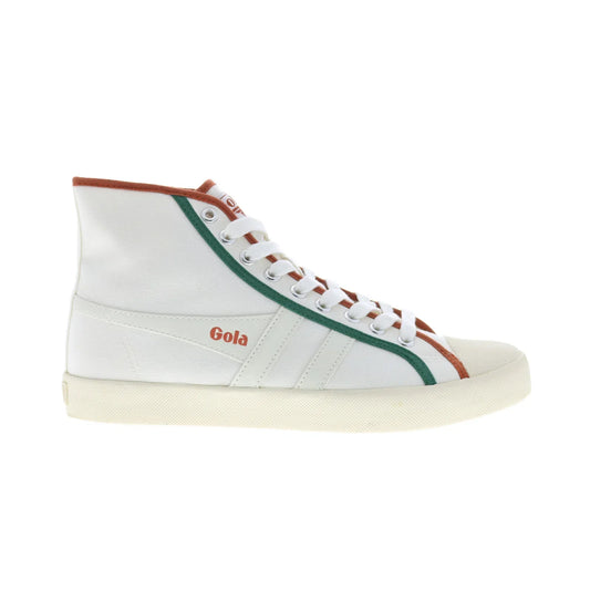 Gola Coaster Smash High CLB391 Womens White Canvas Lifestyle Sneakers Shoes