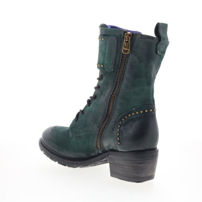 A.S. 98 Cree Womens Green Suede Zipper Casual Dress Boots