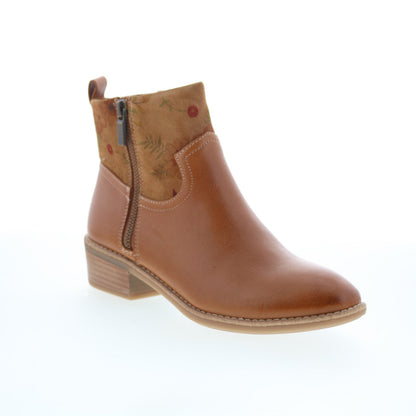 Comfortiva Carter CT00467 Womens Brown Leather Zipper Ankle & Booties Boots