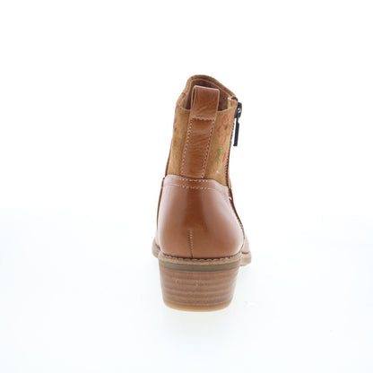 Comfortiva Carter CT00467 Womens Brown Leather Zipper Ankle & Booties Boots