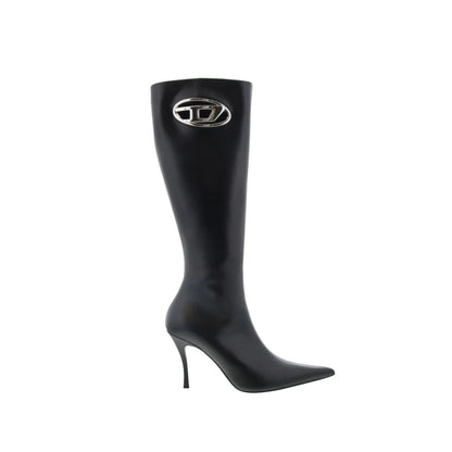 Diesel D-Venus HBT Y03207-P5088-T8013 Womens Black Knee High Boots