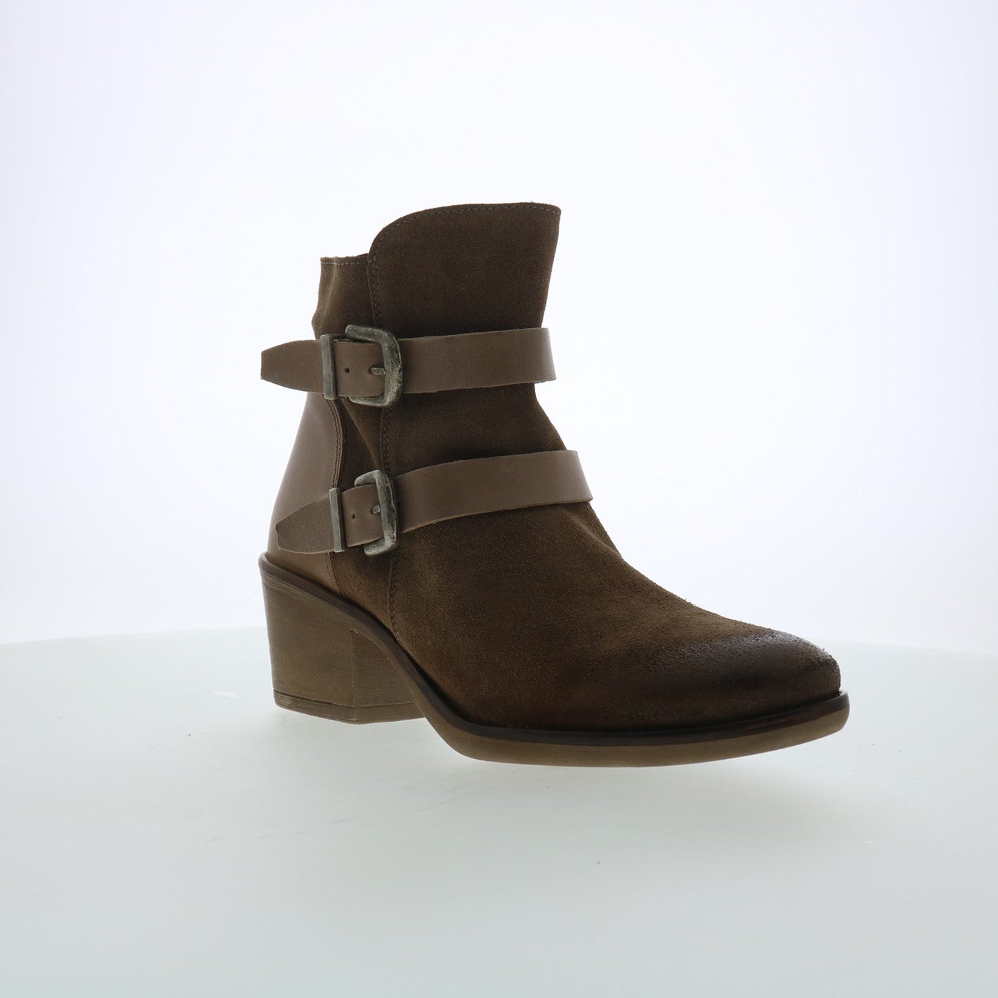 Miz Mooz Dayla Womens Brown Suede Zipper Ankle & Booties Boots