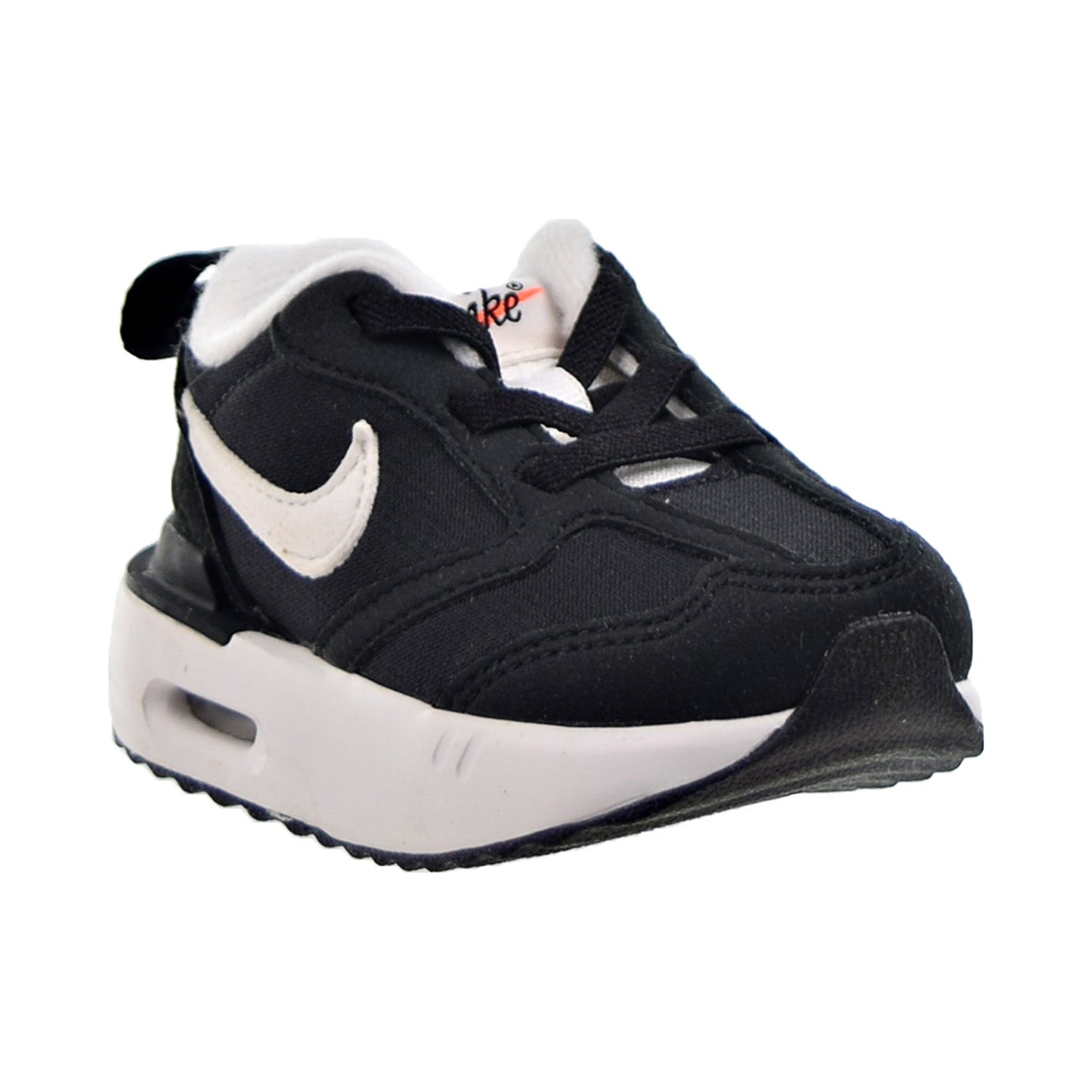 Nike Air Max Dawn (TD) Toddler's Shoes Black-Metallic Silver-Total Orange