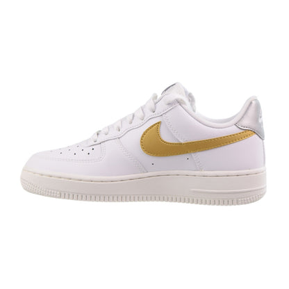 Nike Air Force 1 Low '07 Women's Shoes White Metallic Gold