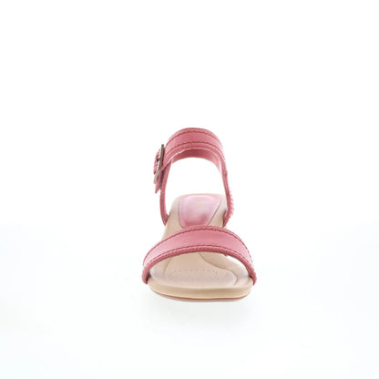Clarks Desirae Coast 26177080 Womens Pink Leather Strap Sandals Shoes