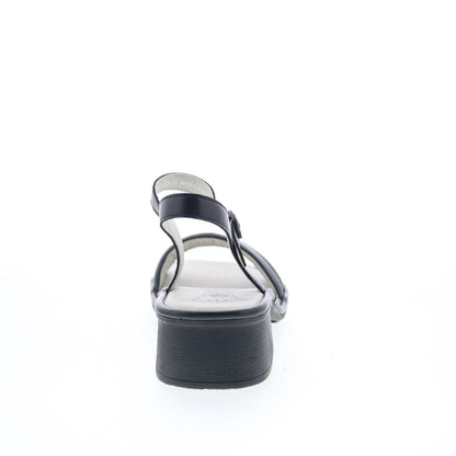 Fly London Eiva EIVA567FLY-000 Womens Black Heeled Sandals Shoes