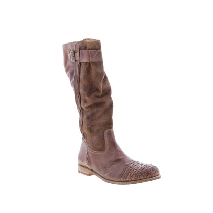 Bed Stu Endless F321006 Womens Brown Leather Zipper Knee High Boots