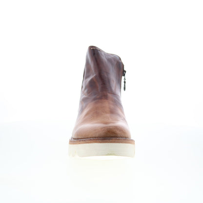 Bed Stu Lydyi F395501 Womens Brown Leather Zipper Ankle & Booties Boots