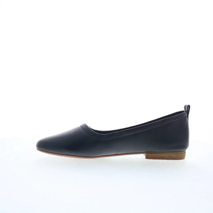 Clarks Fawna Soft 26181224 Womens Black Leather Slip On Loafer Flats Shoes