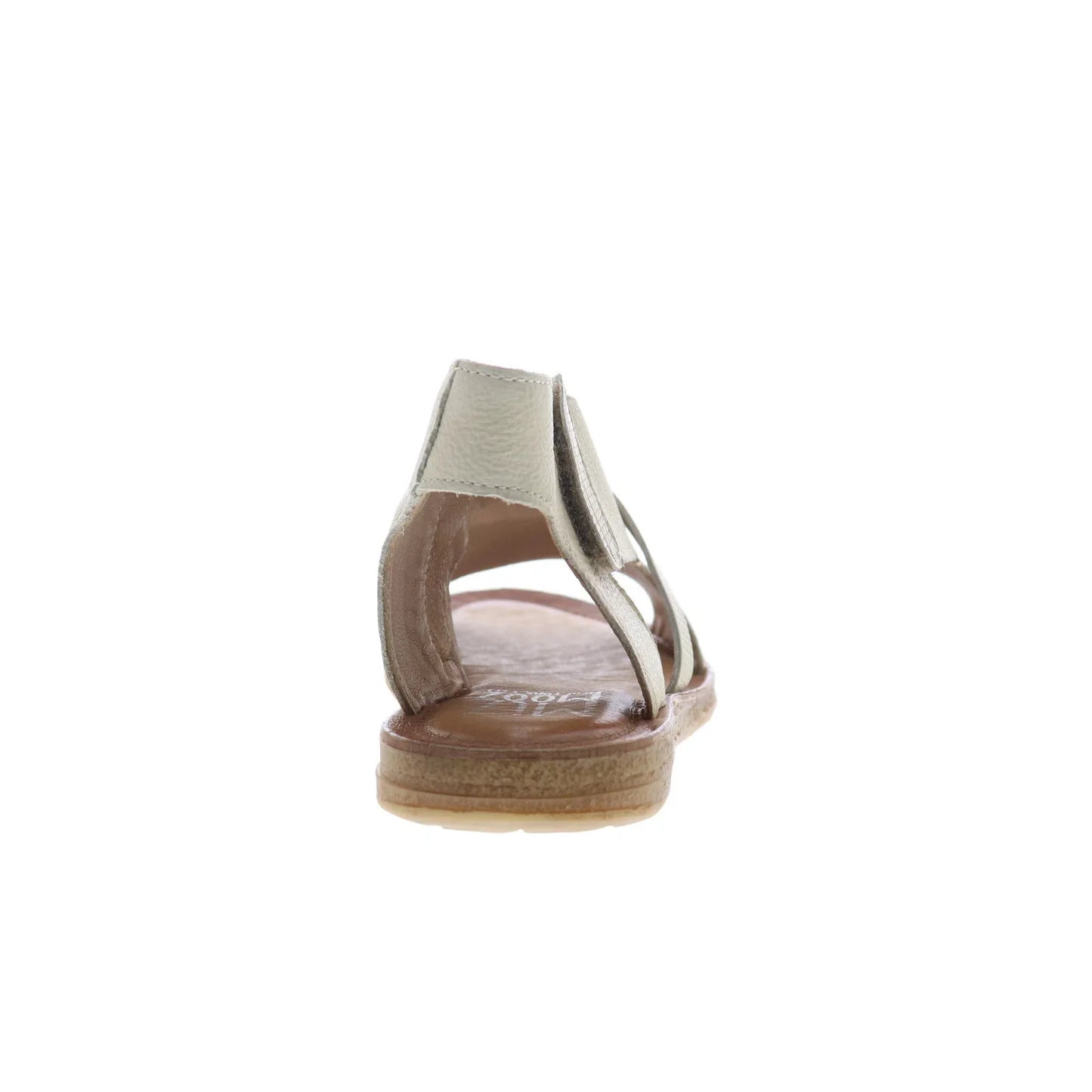 Miz Mooz Finnley Womens Beige Leather Zipper Strap Sandals Shoes