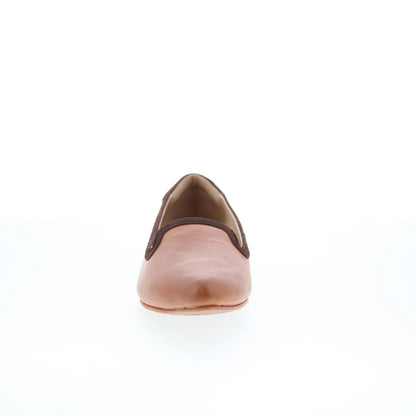 Trotters Hannah T2270-215 Womens Brown Leather Slip On Loafer Flats Shoes