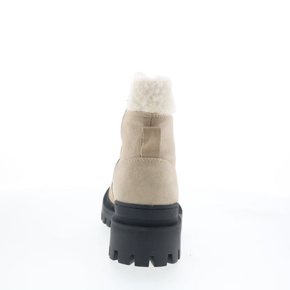 Miz Mooz Hessy Womens Beige Suede Zipper Casual Dress Boots
