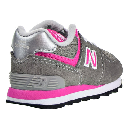 New Balance 574 Toddler's Shoes Pink/Grey
