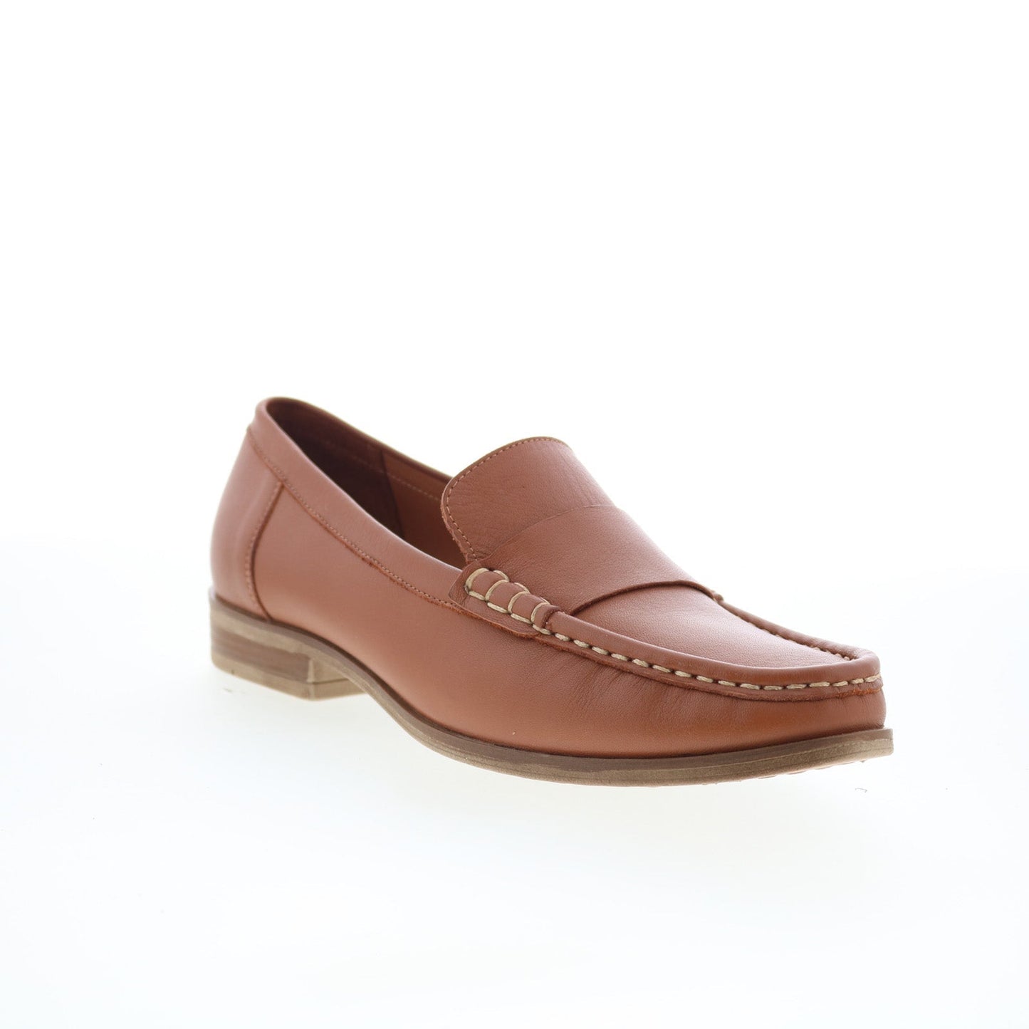 Miz Mooz Issy Womens Brown Leather Slip On Loafer Flats Shoes