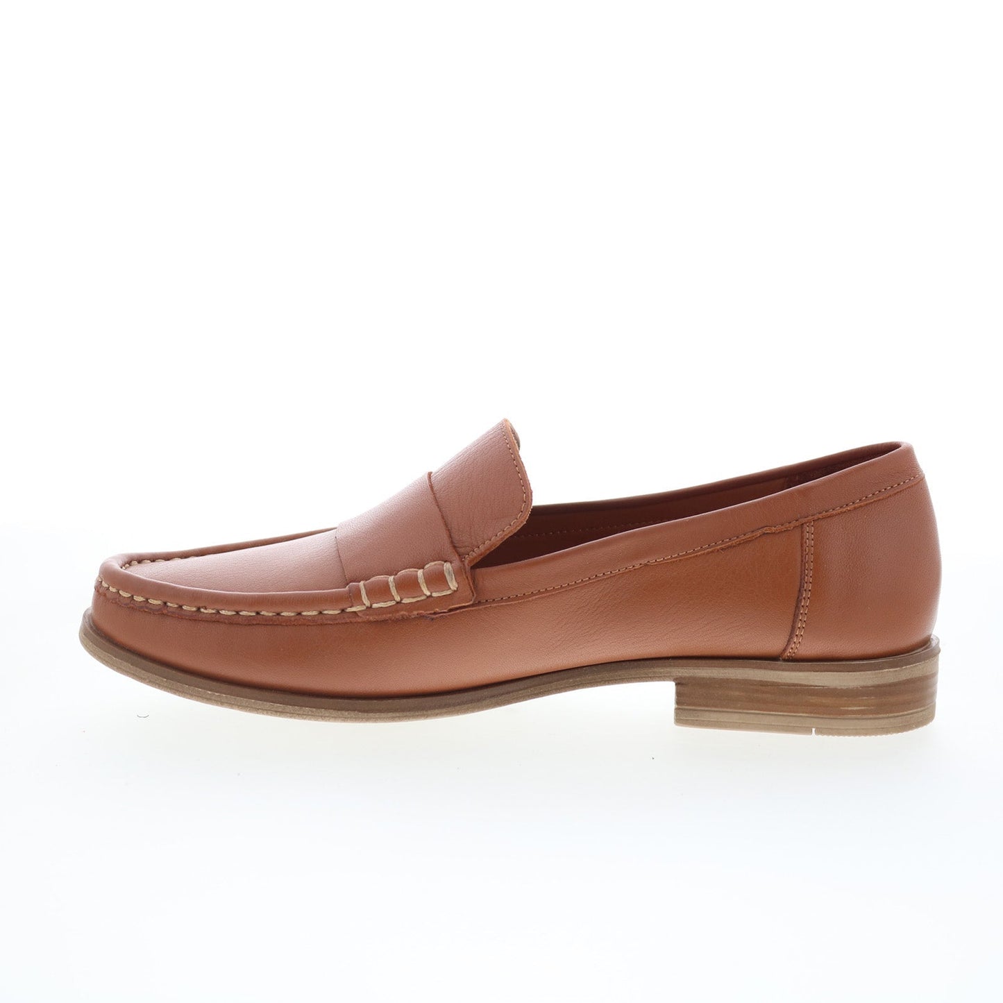 Miz Mooz Issy Womens Brown Leather Slip On Loafer Flats Shoes