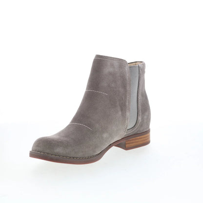 Spenco Ivy Boot Dove SP1043DOV Womens Gray Suede Ankle & Booties Boots