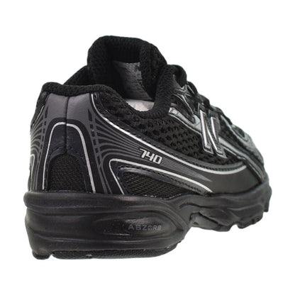 New Balance 740 Bungee Lace Toddlers' Shoes Black/Silver iz740-bm