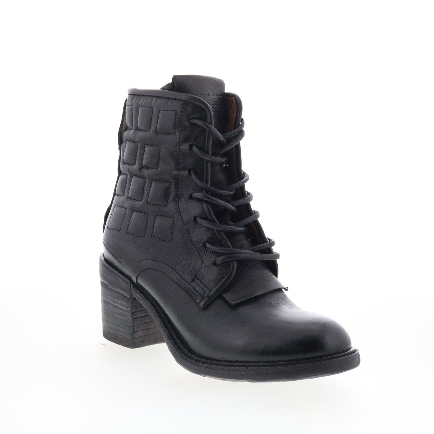 A.S. 98 Jalen Womens Black Leather Lace Up Ankle & Booties Boots