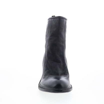 A.S. 98 Jase Womens Black Leather Zipper Ankle & Booties Boots
