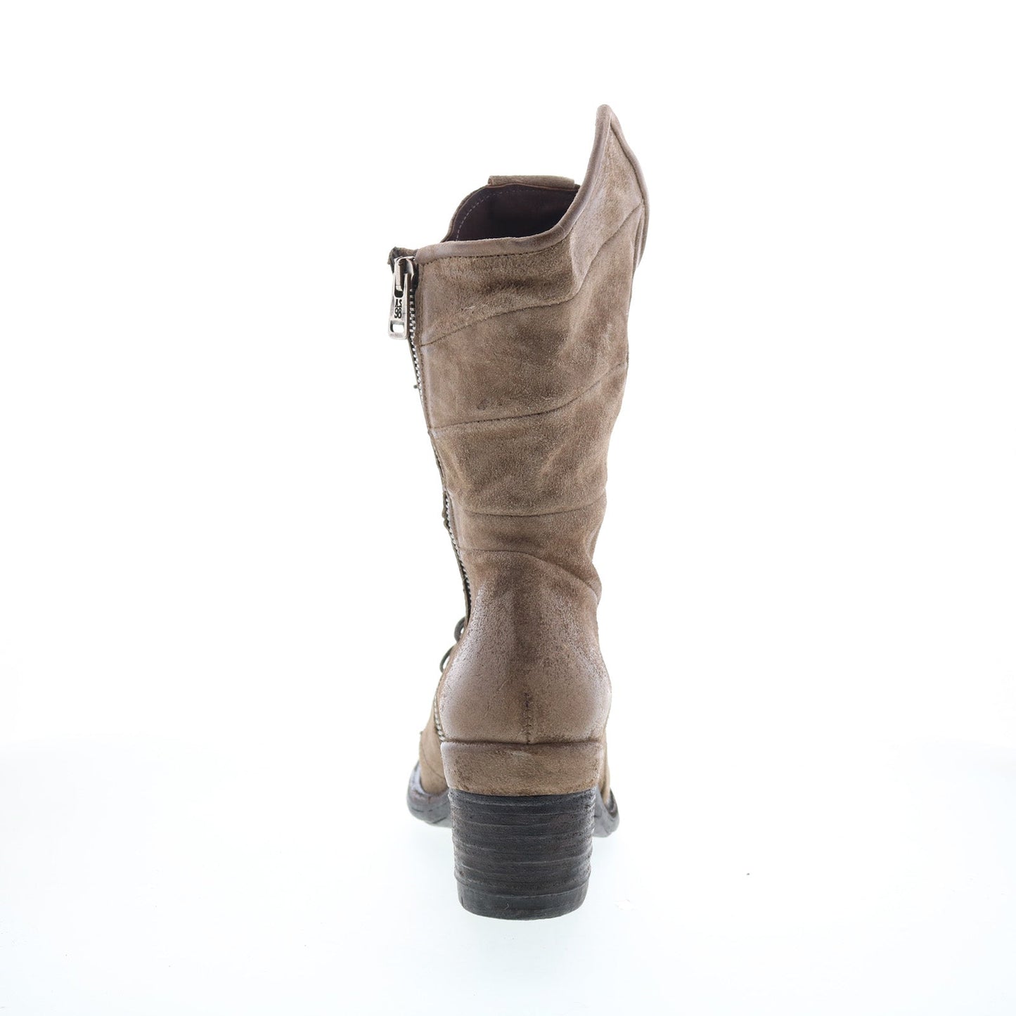 A.S. 98 Jasper Womens Gray Leather Zipper Casual Dress Boots