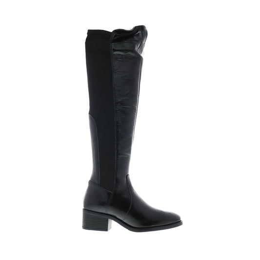 Bos. & Co. Jemmy Womens Black Synthetic Zipper Knee High Boots
