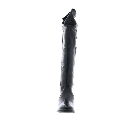 Bos. & Co. Jemmy Womens Black Synthetic Zipper Knee High Boots