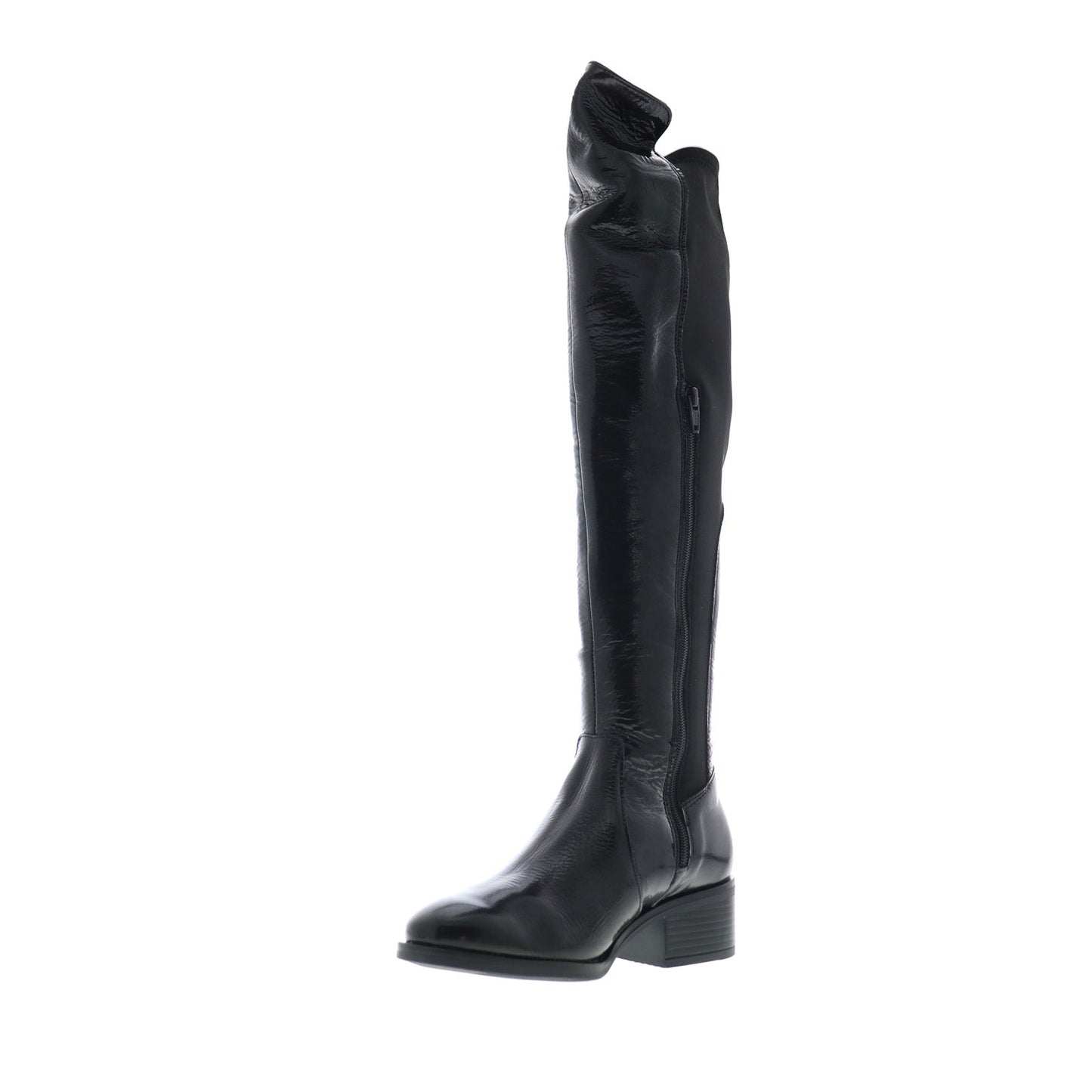 Bos. & Co. Jemmy Womens Black Synthetic Zipper Knee High Boots