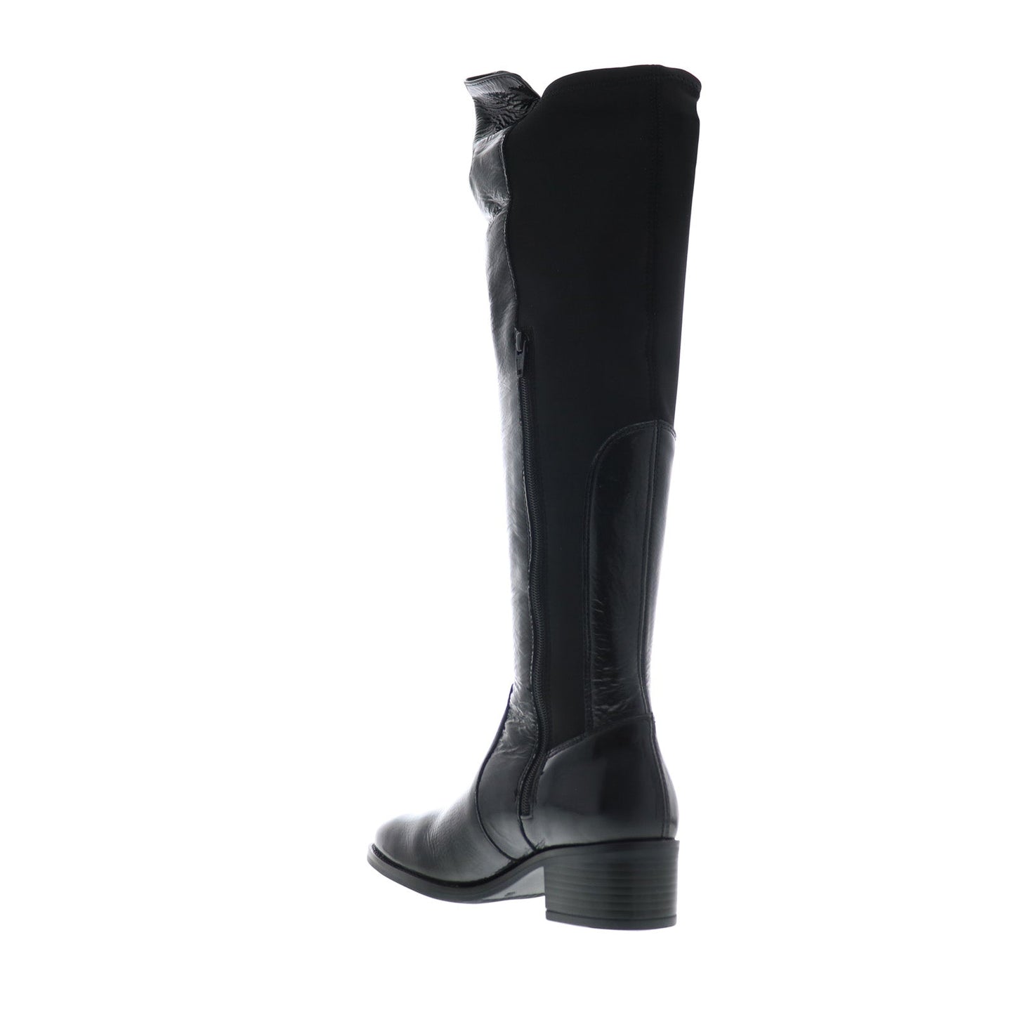 Bos. & Co. Jemmy Womens Black Synthetic Zipper Knee High Boots