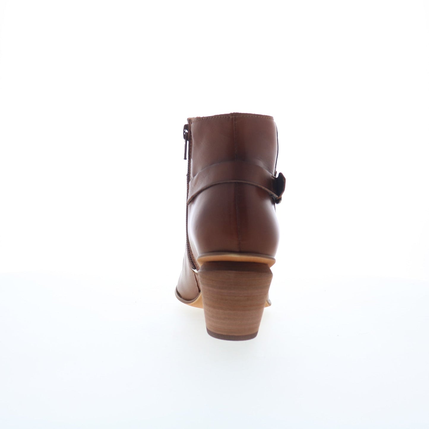 Miz Mooz Joella Womens Brown Leather Zipper Ankle & Booties Boots