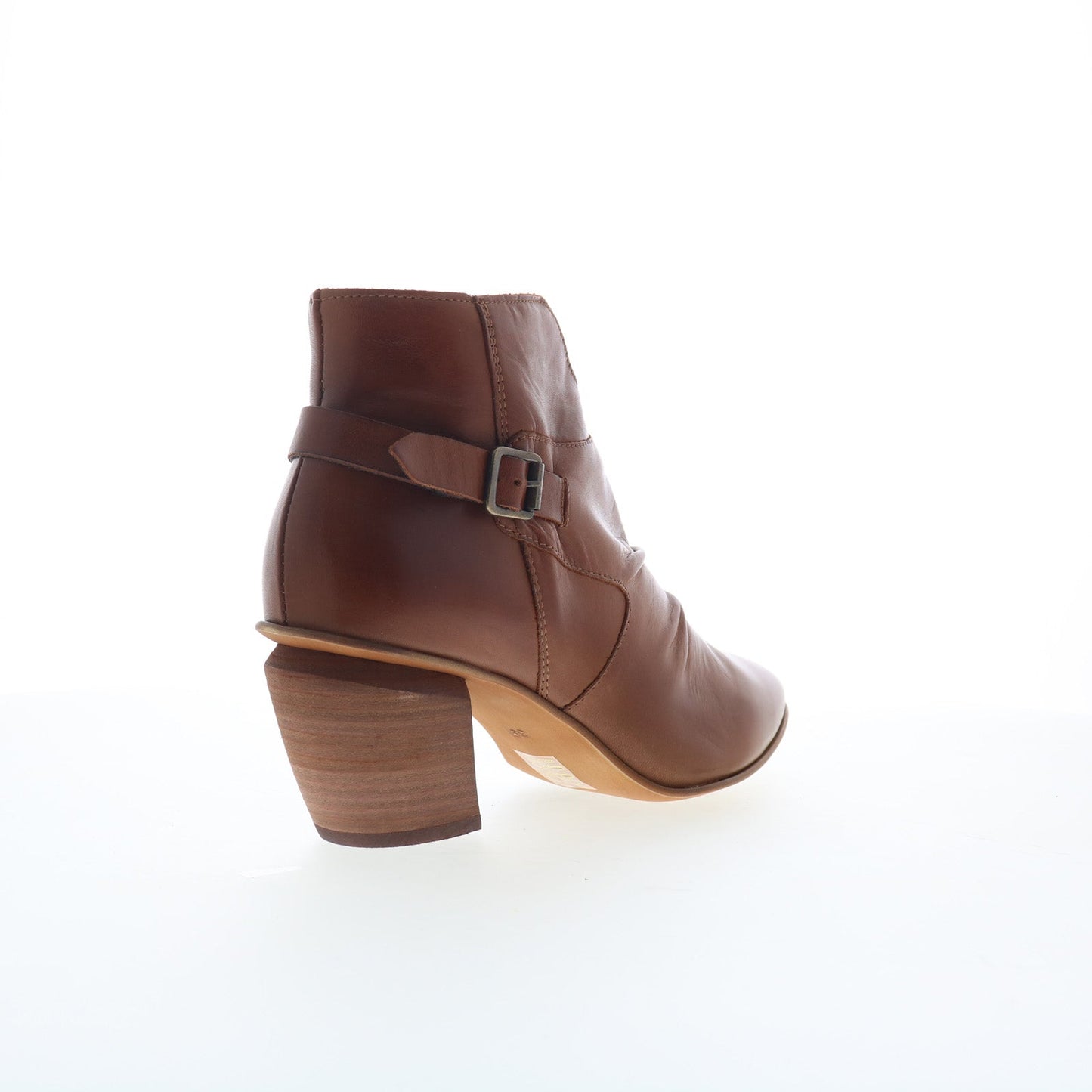 Miz Mooz Joella Womens Brown Leather Zipper Ankle & Booties Boots
