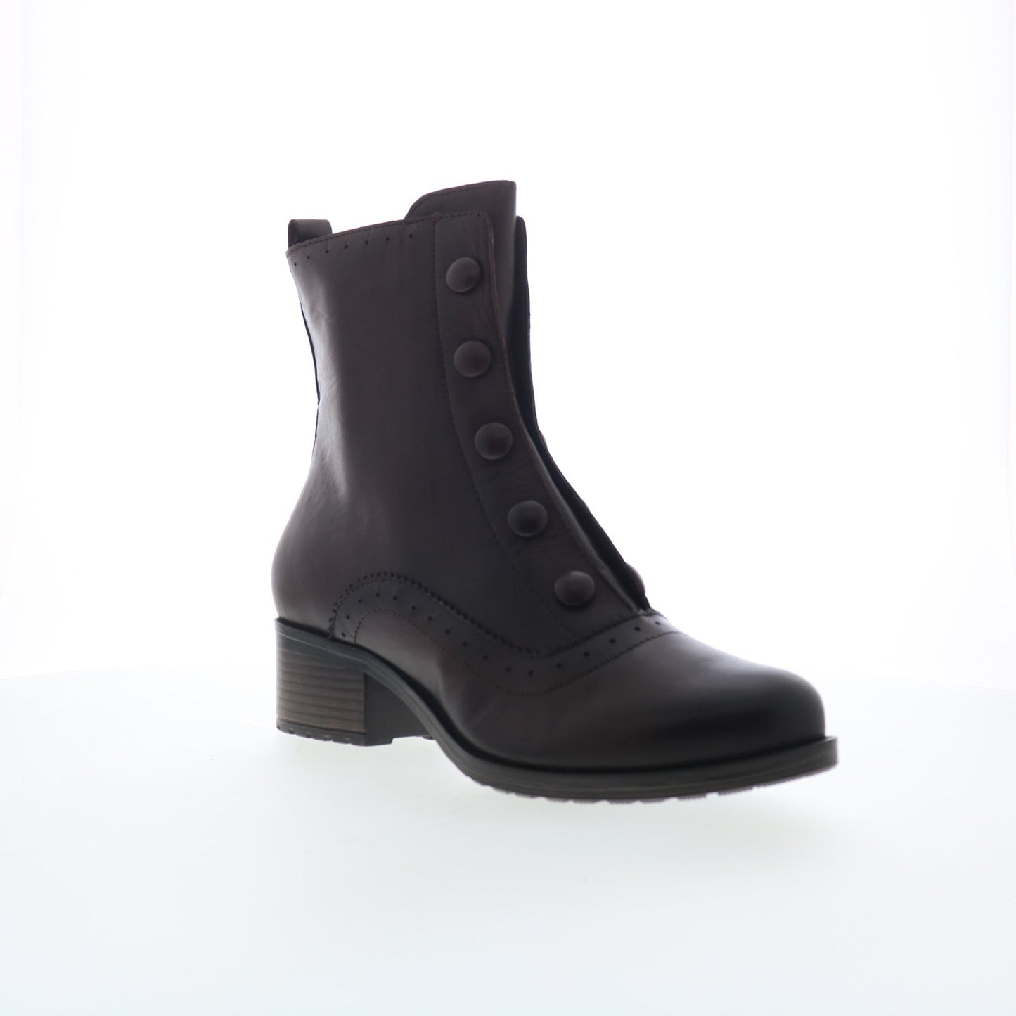 Miz Mooz Jozie Womens Brown Leather Zipper Ankle & Booties Boots