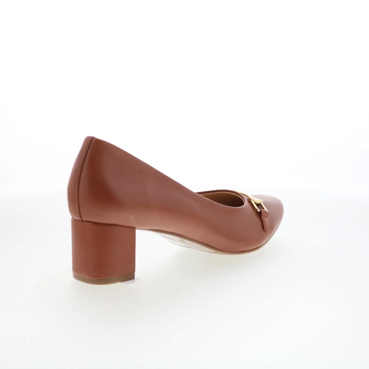 Trotters Kenzie T2259-215 Womens Brown Leather Slip On Pumps Heels Shoes