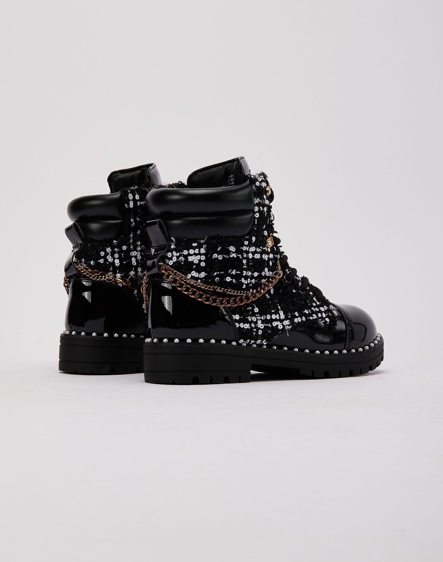 Kurt Geiger Chain Combat Boot Grade-School