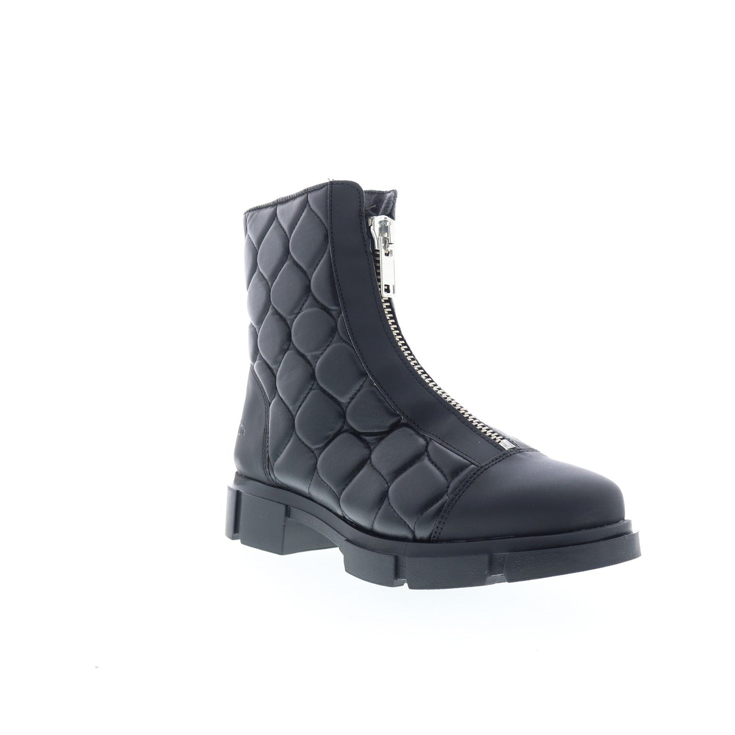Bos. & Co. Lane Womens Black Leather Zipper Casual Dress Boots