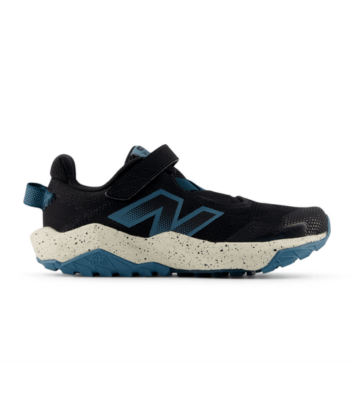 New Balance Kid's DynaSoft Nitrel Bungee Lace with Top Strap Shoe Black/Timberwolf