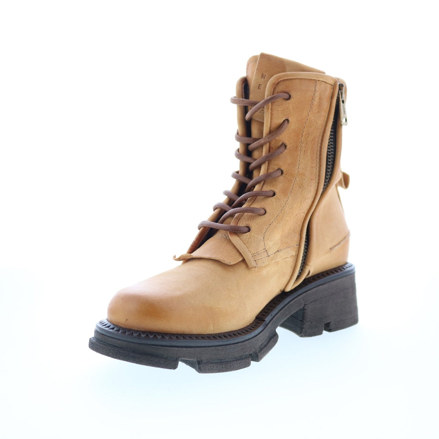 A.S. 98 Lukie Womens Brown Leather Lace Up Casual Dress Boots