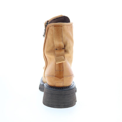 A.S. 98 Lukie Womens Brown Leather Lace Up Casual Dress Boots
