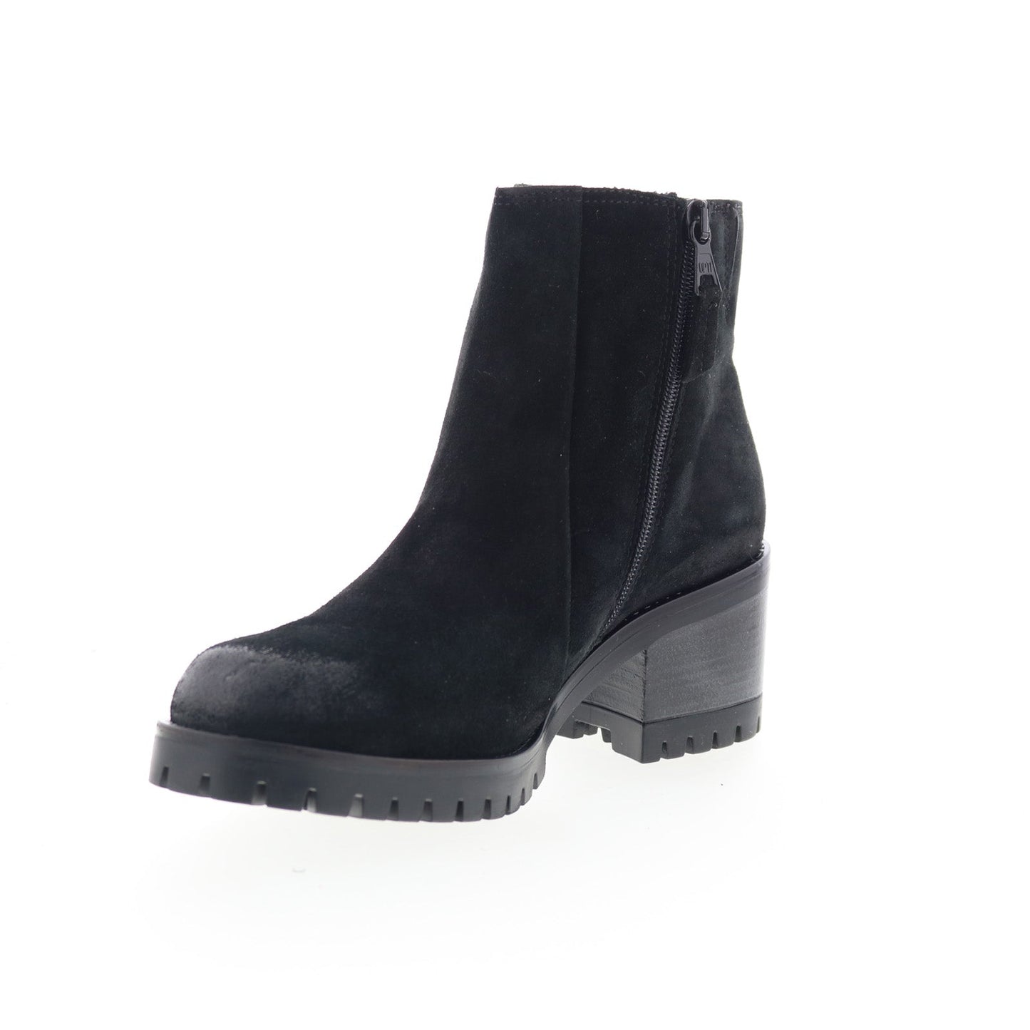 Miz Mooz Maiden Womens Black Suede Zipper Ankle & Booties Boots