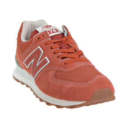 New Balance 574 Suede Men's Shoes Vintage Russet Orange