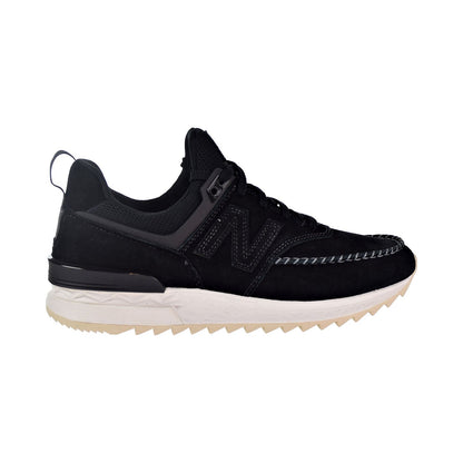 New Balance 574 Sport Mens Shoes Black/Sea Salt