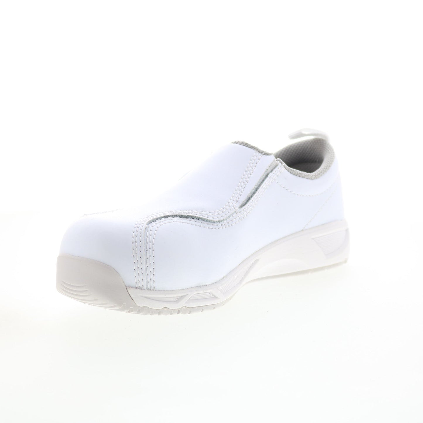 Nautilus ESD Composite Toe SD10 Slip On Womens White Wide Work Shoes