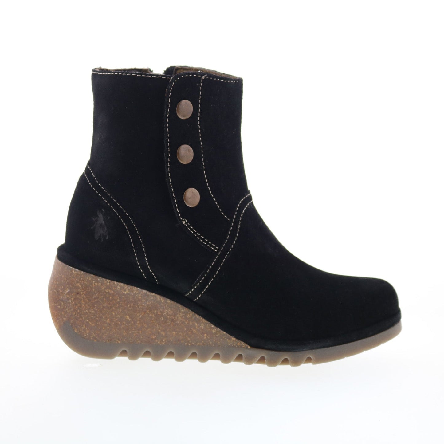 Fly London Nery NERY336FLY-006 Womens Black Suede Ankle & Booties Boots